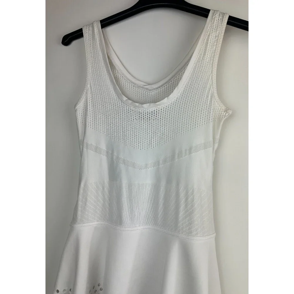 Adidas X Stella McCartney Barricade White Tennis Dress No Shorts Size Small - Picture 11 of 16